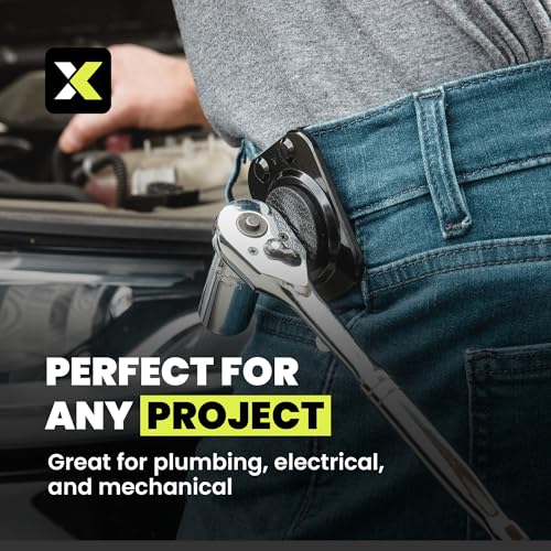 Magnetic Tool Holder - Strong Clip-On Belt Magnet Holster for Screws, Nails, Drill Bits, Hammer, Sockets, Pliers, Screw Drivers, Trowel, Wrench, or Any Magnetic Tools
