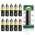 1" PH2 Anti Slip Screwdriver Bits #2 10 Pcs, 2026 New Laser Tech 360° - color: Phillips #2, size: 1 inch