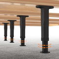 4 PCS (5.1"-8.3") Adjustable Bed Frame Support Legs, Frame Center Slats Heavy Support Leg,Durable Furniture Suport Legs for Frame/Sofa/Dresser/Table, Legs Furniture Replacement Parts - size: 4pcs (5.1"-8.3")