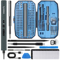STREBITO Mini Electric Screwdriver Set 155 in 1, Small Electric Screwdriver - color: Blue