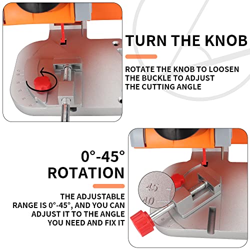 SI FANG Mini Miter Cut-Off Chop Saw Arrow Cutter Miniature Compound-Cutting