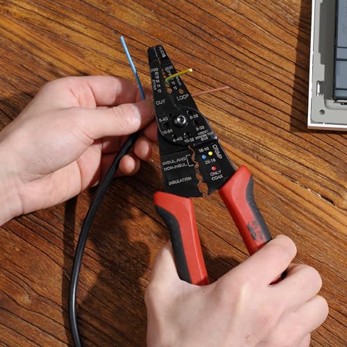 Mr. Pen- Wire Stripper, 8 inch, Red, Wre Stripper Tool, Wire Strippers - color: Red