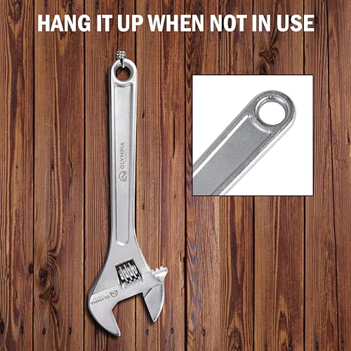 Olympia Tools 01-012 12" Adjustable Wrench - size: 12-Inch
