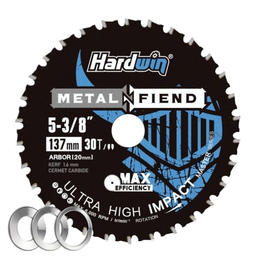 5-3/8 Inch Metal Cutting Circular Saw Blade 30T Cermet,20mm Arbor - size: 5-3/8 inch 30 teeth