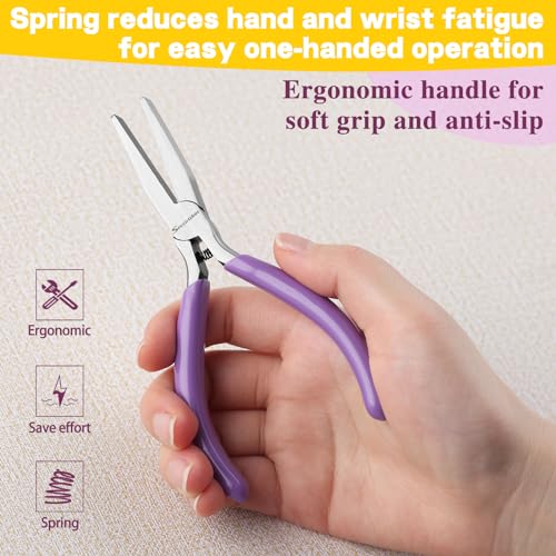 SPEEDWOX Flat Nose Pliers - Mini Duck Bill Pliers for Jewelry Making, Bending, Straightening, Shaping & Ring Opening - style: Flat Nose Pliers Smooth Jaws