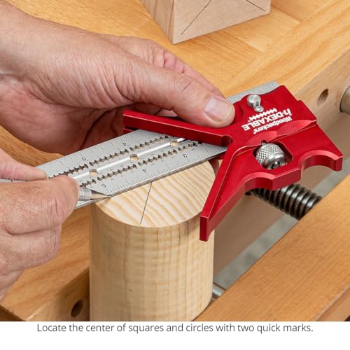 Woodpeckers inDexable Square System, Deluxe Inch Set, Feature Packed Woodworking Square - Includes 3 Blades & 4 Heads & 4 Rack-Its - color: Standard, style: Deluxe