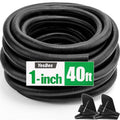 40 FT Wire Loom 1 Inch, Split Wire Loom Tubing Wire Conduit, Wire Protector Tubing – Black - color: 1" x 40ft-Black