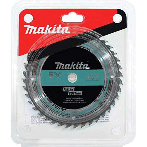 Makita T-01410 6-1/2" 40T Carbide-Tipped Circular Saw Blade, Fine Crosscutting - style: 40T