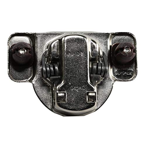 DTC 1-1/4" Overlay Soft Close 105 Degree 2 Cam Press in Face Frame Concealed Cabinet Hinge 6-Way Adjustable E8Q115NH (10 Pack) - size: 1-1/4 Inch
