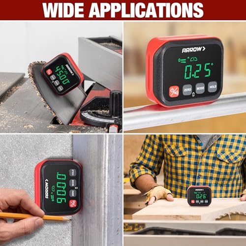 ARROW Digital Angle Gauge, ±0.1° Accuracy