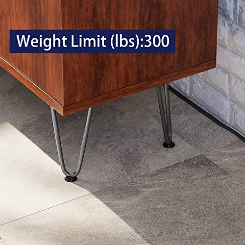 SMARTSTANDARD 8 Inch Heavy Duty Hairpin Furniture Legs, Gray 4PCS - color: Grey, size: 8 Inch