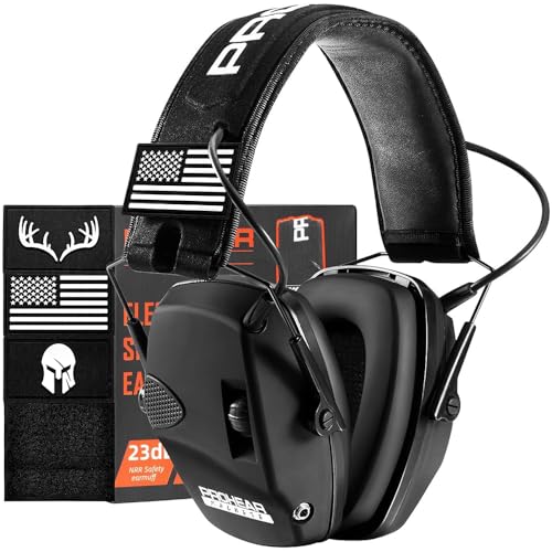PROHEAR Electronic Shooting Ear Protection, NRR 23dB, 4X Amplification - style: Electronic-black