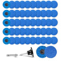 50Pcs 3 inch R-Type Quick Change Zirconia Surface Conditioning Sanding Discs Set 36 Grit with Adapter & Backing Pad - style: 36 Grit