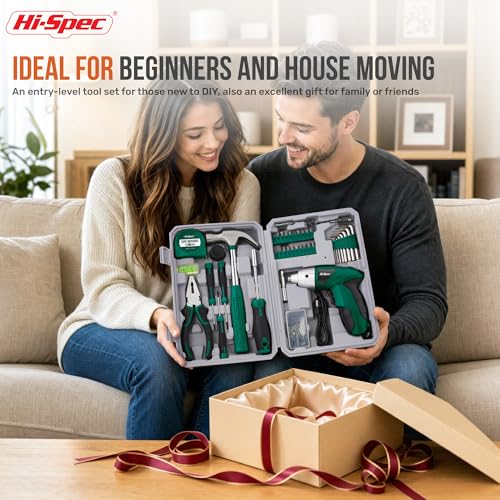 Hi-Spec 4V USB Electric Screwdriver Tool Kit for Home Repairs, Green - color: Green