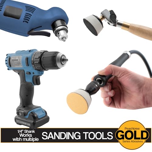 Bowl Curved & Flat Surface Mandrel with Round Sanding Disc Kit - 129 Piece - style: Round 129 Piece Kit