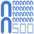 DGSL 500 Pcs Horseshoe Shims U Shape Plastic Shims Tile Spacers 1/16 Inch - color: Blue, size: 1/16*500