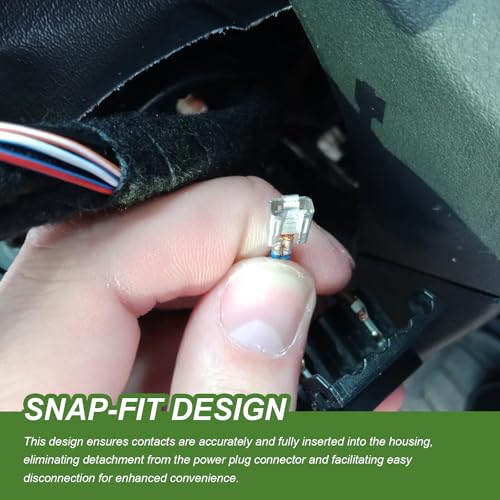 290PCS Car Electrical Wire Terminal Pins Connector, 1/1.5/1.8/2.2/2.8/3.5mm Male & Female Wire Pin, 21Type Non-Insulated Plug Electrical Crimp Terminal Pin Connector
