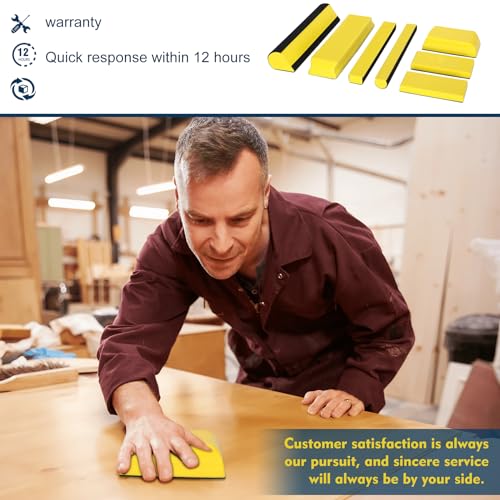 Werhoo 7Pcs Hand Sanding Block Set