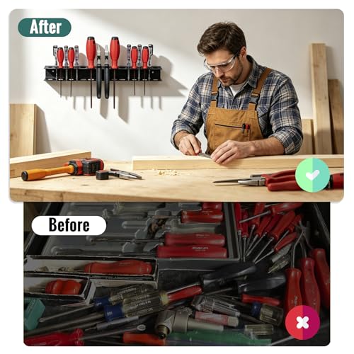 RECAPS 15.75" Screwdriver Pliers Holder Wall Mount