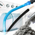 Holikme Dryer Vent Cleaner Kit, Vacuum Hose Attachment, 2-Piece, Blue | Adjustable Cable Tie for Easy Attachment, Flexible Lint Brush Removes Lint from Dryer Lint Screens and Tight Spaces - color: Blue