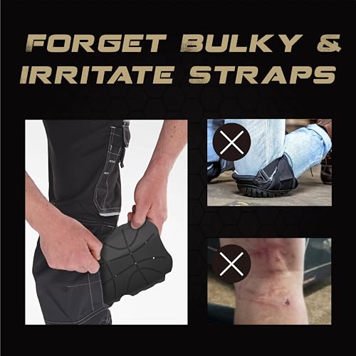 Knee Pad Insert for Work Pants/Bibs, Uniforms, and Tactical Pants, Breathable Knee Pad Inserts for Construction, Flooring, Gardening,and Garage, 11.5''×7.9''×0.45'', BLACK, 3 Pairs - size: 3 pairs 11.5''×7.9''×0.45''