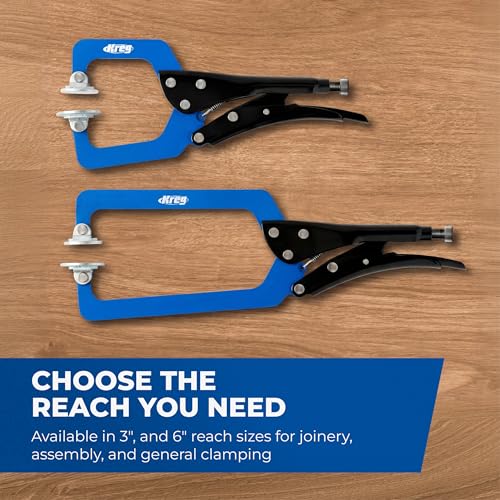 Kreg Wood Project Clamp, Woodworking Clamp, 3" Reach, 2-3/4" Clamp Capacity - size: 3 inch