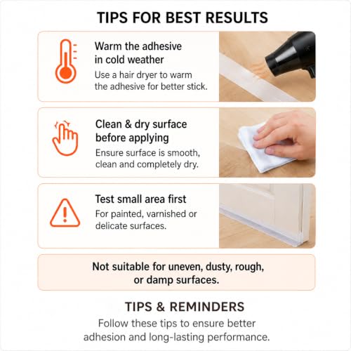 Weather Stripping Door Seal, Clear Silicone Door Weather Stripping Door Seal Strip for Door Frame 16.4FT Self Adhesive 25mm Seal Tape for Doors and Windows, Seals 0-15mm Gaps