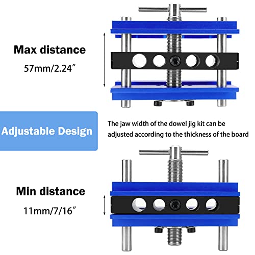 Self Centering Dowel Jig Kit (Blue) - color: Blue