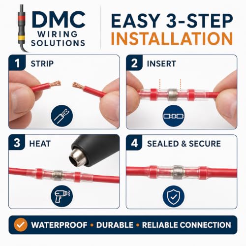 400PCS Solder Seal Wire Connectors, Heat Shrink Kit