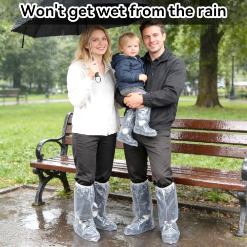8 Pairs Waterproof Shoe Covers for Rain Disposable Rain Boot Covers