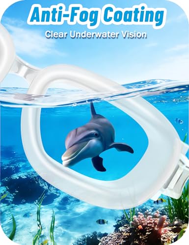 Vvinca Kids Swim Goggles, Swimming Goggles for Kids 3-14 Anti-Fog UV Protection No Leak Pool Glasses for Boys Girls - color: 02 - Transparent