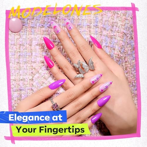 modelones Neon Nail Polish Set 6 Colors Quick Dry Mini - color: A0 Neon