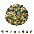 Wooden Puzzle for Adults-Beautiful Countryside Wood Jigsaw Puzzle-M-180 PCS - color: Beautiful Countryside, size: Medium