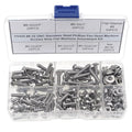 #8-32 UNC 304 Stainless Steel Phillips Pan Head Screw Nut Washer Kit - size: #8-32UNC