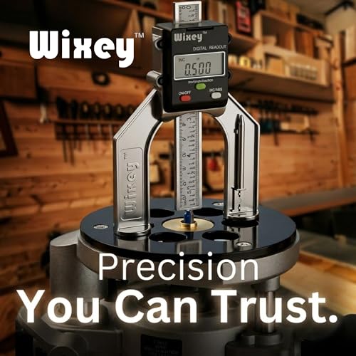 Wixey Mini Digital Height Gauge for Router Table & Table Saw Measuring Tool