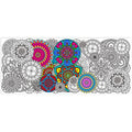 Dvbonike Jumbo Mandala Coloring Poster Giant Circular Flower DIY Paper - style: Circular Flower