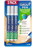 Grout Pen Light Grey Tile Grout Paint Marker - 5mm Tip (7mL) - 3 Pack - style: Light Grey