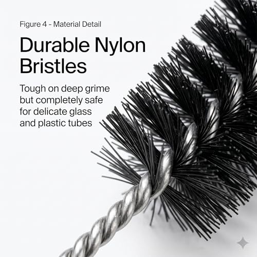 Flexible Drain Clog Remover Brush Double Head Extended Reach Cleaning Tool for Bathroom Kitchen and Sink Drains Black - color: Black, size: Large