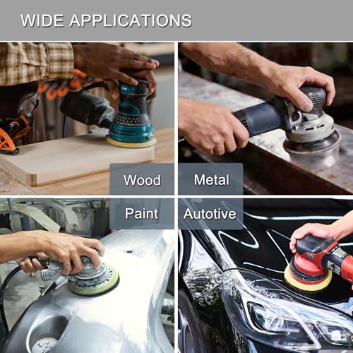 6 Inch 50 Pcs Wet Dry Hook and Loop Sanding Discs, No Hole, 10000 Grit - style: Grit 10000