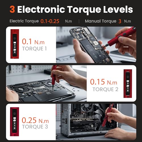 3.7V Mini Electric Screwdriver 52in1 Kit for Phone Laptop - color: 52-in-1-red