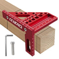3D Multi-Angle Carpenter Square Scriber, 22.5-90 Degree Drawing Line Ruler with Pin, High Precision Woodworking Square Protractor for Carpenters,Construction,Craftsmen and DIY (Metric) - color: Metric