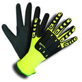 Cordova 7735 OGRE Impact Gloves, Padded Nitrile Coating for Extra Grip, Reinforced Thumb, High-Visibility Work Gloves, Flexible and Comfy, Heavy-Duty, X-Large, 1-Pack - size: X-Large