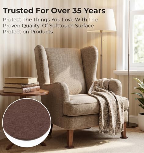6 Pcs Felt Furniture Pads for Hardwood Floors, Adhesive Chair Felt Pads