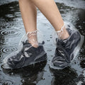 Shoe Covers for Rain, 7Pairs Clear Disposable Plastic Shoe Ponchos