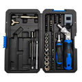Ratcheting Screwdriver Set, 69 in 1 Socket Set & Magnetic Screwdriver Bit Set with Rotatable Ratchet Handles, Extensions Bar and Storage Case for Phone, Computer, Bike, Car, Electronics Maintenance - color: Blue