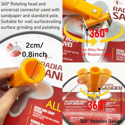 Drywall Sander 9 Inch Radial Round Sander Set - size: 9'' Drywall Sander A Set