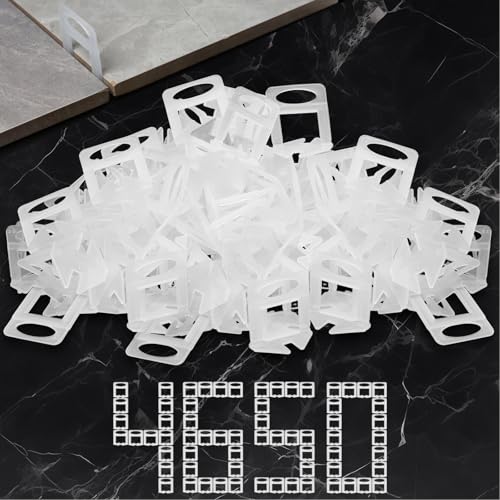 Storystore 4650pcs Tile Leveling System Clips 1/8 Inch Tile Spacers - size: 1/8 Inch 4650 Spacers