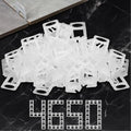 Storystore 4650pcs Tile Leveling System Clips 1/16 Inch Tile Spacers - size: 1/16 Inch 4650 Spacers