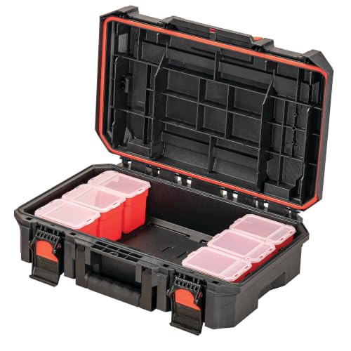 CRAFTSMAN VERSASTACK XL System Tool Box, Water Resistant Tool Storage, with 6 Small Parts Containers, 21 Inch (CMST21415)
