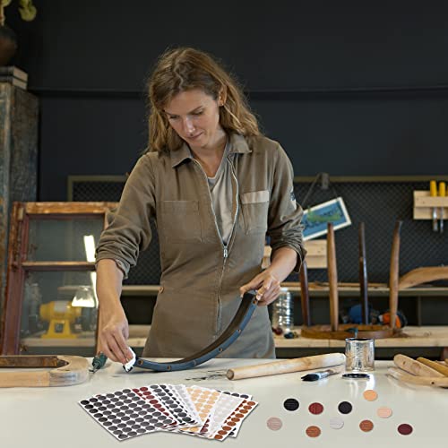 Epakh 864 Pcs Screw Hole Covers Wood Stickers 0.83 Inch,Multi Color - color: Multi Color
